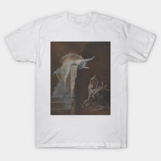 Ariadne Watching the Struggle of Theseus with the Minotaur by Henry Fuseli T-Shirt